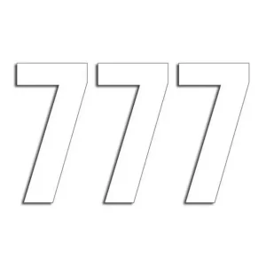 Pack d‘autocollants Numbers Three Series 7 Pack de 3 Blackbird Racing 5047-10-7 Biztonságos fizetés