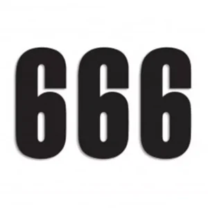 Nézd meg most Pack de 3 autocollants Numbers Three Series 6 Blackbird Racing 5047-20-6