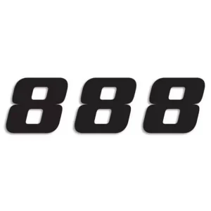Lot de 3 décalcomanies One Series Number 8 Blackbird Racing 5049-20-8 Akciós ár