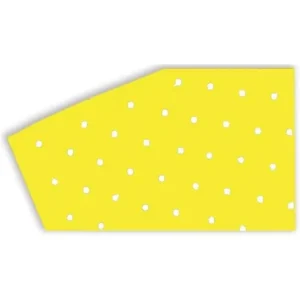 Akciós ár Feuilles Crystall Colorées à trous 47X33 Cm 3 pièces Jaune Fluo Blackbird Racing 5052/50