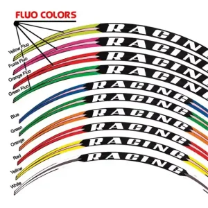 Árcsökkenés Autocollants de jante Kit prédécoupé 5026 Jaune Fluo PRO GRIP PZ5026GF16