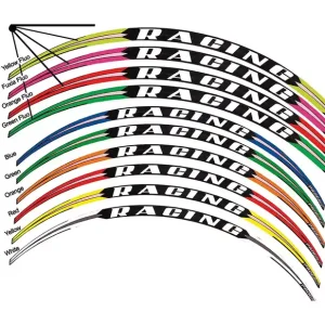 Legjobb ár Autocollants de jante Kit prédécoupé 5026 Bleu PRO GRIP PZ5026BL16