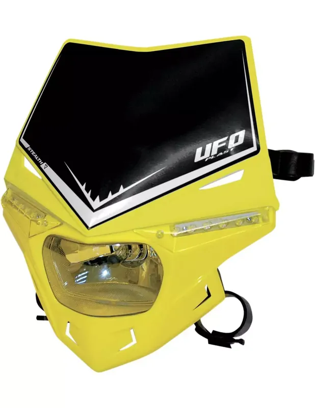 Support de phare Stealth (12V-35W et LED) couleur unique Rm-jaune UFO-Plast PF01715-102 Olcsó