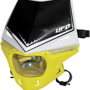 Outlet Support de phare Stealth (12V-35W et LED) bicolore blanc-Rm-jaune UFO-Plast PF01715-W102