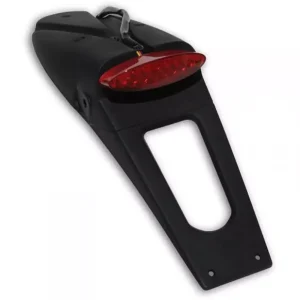 Legjobb ár Feu arrière et support de plaque d‘immatriculation sans clignotants W- Feu arrière à LED rouge (E11 & Dot) noir Pp01219Kclb