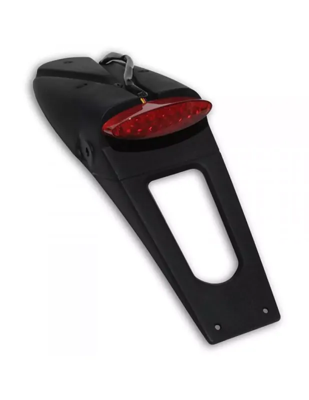 Legjobb ár Feu arrière et support de plaque d‘immatriculation sans clignotants W- Feu arrière à LED rouge (E11 & Dot) noir Pp01219Kclb
