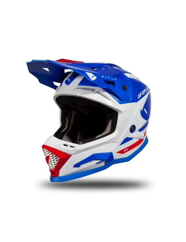 Szuper ajánlat Casque motocross - UFO ECHUS Bleu / Blanc / Rouge