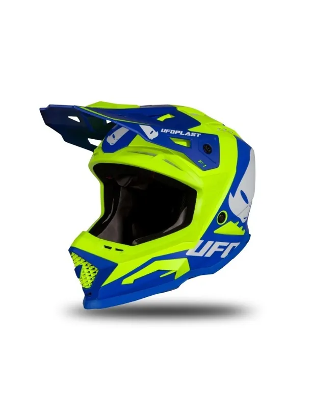 Casque motocross - UFO ECHUS Bleu / Jaune Rendeld meg most